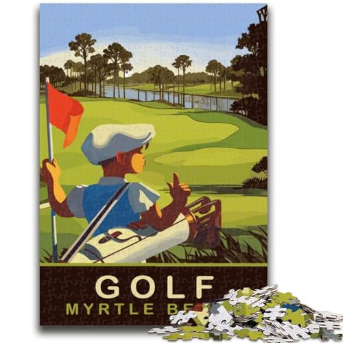 Puzzle für Teenager, 1000 Teile, Golf in Myrtle Beach, hilft dem Gehirn, süchtig machendes Spielzeug zu trainieren, um Geduld zu fördern, Künstlersammlung, bildende Kunst (Größe 50x70cm) von NCVAZHASO
