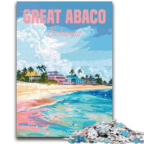 Puzzle für Teenager, 1000 Teile, Great Abaco, Bahamas Island, hilft beim Training des Gehirns, Macht süchtig, fördert Geduld, Künstlersammlung, bildende Kunst (Größe 38x26cm) von NCVAZHASO