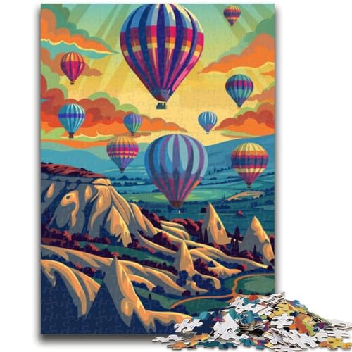 Puzzle für Teenager, 1000 Teile, Kappadokien, Türkei Trainieren Sie Ihr Gehirn und Ihre Hände Eltern-Kind-Interaktion für Kinder ab 14 Jahren (Größe 38x26cm) von NCVAZHASO