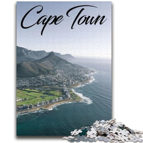 Puzzle für Teenager, 1000 Teile, Kapstadt Trainieren Sie Ihr Gehirn und Ihre Hände Eltern-Kind-Interaktion für Kinder ab 14 Jahren (Größe 38x52cm) von NCVAZHASO