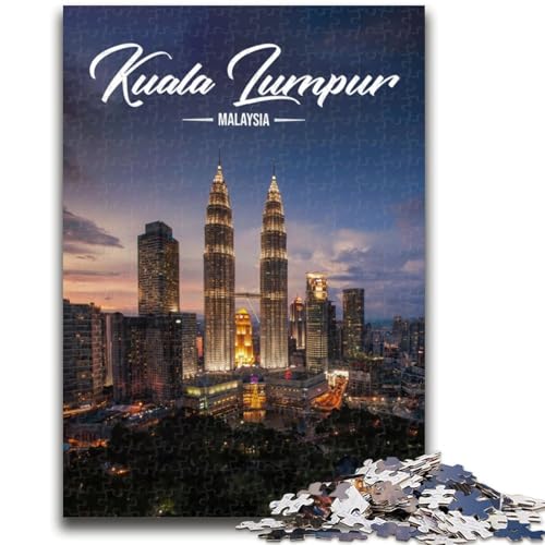 Puzzle für Teenager, 1000 Teile, Kuala Lumpur Trainieren Sie Ihr Gehirn und Ihre Hände Eltern-Kind-Interaktion für Kinder ab 14 Jahren (Größe 50x70cm) von NCVAZHASO