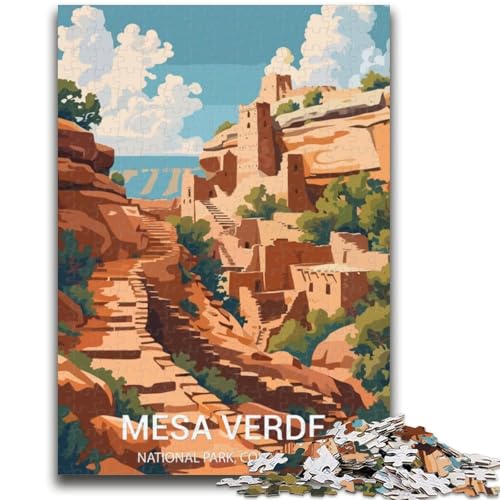 Puzzle für Teenager, 1000 Teile, Mesa Verde Nationalpark Trainieren Sie Ihr Gehirn und Ihre Hände Eltern-Kind-Interaktion, für Alter 14+ (Größe 38x26cm) von NCVAZHASO