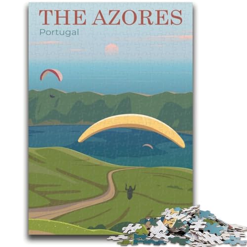 Puzzle für Teenager, 1000 Teile, Portugal Trainieren Sie Ihr Gehirn und Ihre Hände Eltern-Kind-Interaktion für Kinder ab 14 Jahren (Größe 38x26cm) von NCVAZHASO