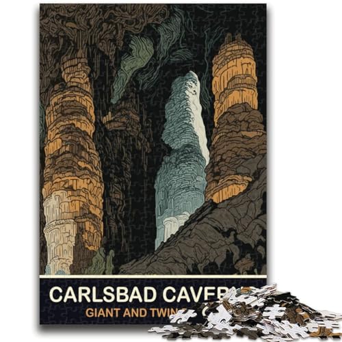 Puzzle für Teenager, Carlsbad Caverns, geeignet für Kinder ab 14 Jahren, Familienspiele, tolle Geschenke für die ganze Familie (Größe 38x26cm) von NCVAZHASO