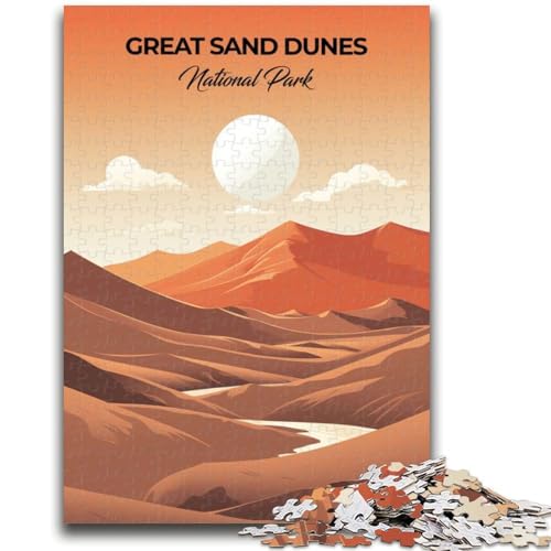 Puzzle für Teenager, tolle Sanddünen, geeignet für Kinder ab 14 Jahren, Familienspiele, tolle Geschenke für die ganze Familie (Größe 50x70cm) von NCVAZHASO