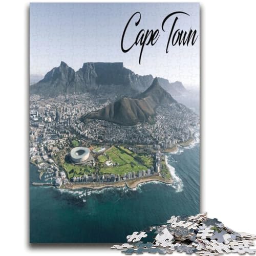 Puzzle mit 1000 Teilen für Erwachsene, Geschenke, Kapstadt, Stressabbau, Urlaubswunschliste zum Zeitvertreib mit dem Weihnachtsmann (Größe 38x52cm) von NCVAZHASO
