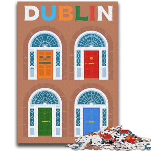 Puzzle mit 1000 Teilen für Teenager, Dublin Anspruchsvoll zu vervollständigen, Aber EIN lustiges und humorvolles Geburtstagsgeschenk, Geschenk, Wandkunst (Größe 50x70cm) von NCVAZHASO