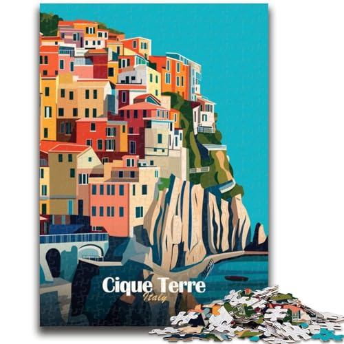 Puzzle mit 1000 Teilen für Teenager, Geschenke, Cinque Terre, Italien-Poster, für Kinder ab 14 Jahren, Quizspiel, Spaß für zu Hause, Aktivitäten, Geburtstagsgeschenk, Reisegeschenke (Größe 50x70cm) Puzzle mit 1000 Teilen für Teenager, Geschenke, Cinque Terre, Italien-Poster, für Kinder ab 14 Jahren, Quizspiel, Spaß für zu Hause, Aktivitäten, Geburtstagsgeschenk, Reisegeschenke (Größe 50x70cm) von NCVAZHASO