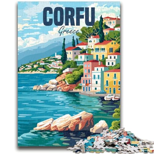Puzzle mit 1000 Teilen für Teenager, Geschenke, Insel Korfu, Griechenland, für Kinder ab 14 Jahren, Quizspiel, Spaß für zu Hause, Aktivitäten, Geburtstagsgeschenk, Reisegeschenke (Größe 50x70cm) Puzzle mit 1000 Teilen für Teenager, Geschenke, Insel Korfu, Griechenland, für Kinder ab 14 Jahren, Quizspiel, Spaß für zu Hause, Aktivitäten, Geburtstagsgeschenk, Reisegeschenke (Größe 50x70cm) von NCVAZHASO