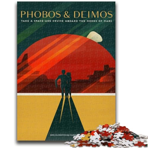 Puzzle mit 1000 Teilen für Teenager, Geschenke zu Phobos und Deimos, für Kinder ab 14 Jahren, Quizspiel, Spaß für zu Hause, Geburtstagsgeschenk, Reisegeschenk (Größe 50x70cm) von NCVAZHASO