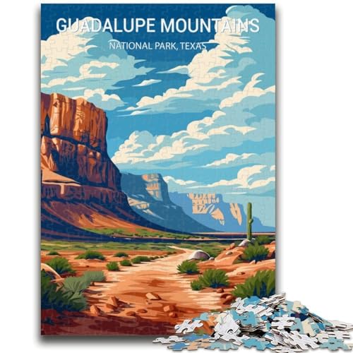 Puzzle mit 1000 Teilen für Teenager, Guadalupe-Berge, Lernspiel, Herausforderung, Spielzeug, Geschenk für die ganze Familie (Größe 50x70cm) von NCVAZHASO
