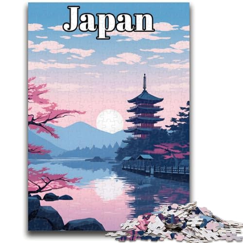Puzzles für Erwachsene, 1000 Teile, Japan-Reiseposter, Lernspiel, Herausforderung, Spielzeug, Wanddekoration, einzigartige Geburtstags (Größe 50x70cm) von NCVAZHASO