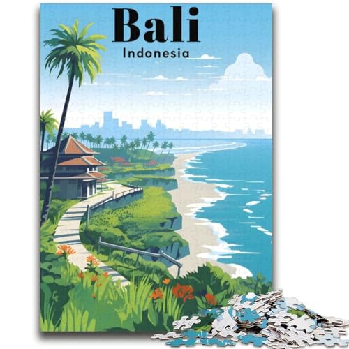 Puzzles für Erwachsene 1000 Bali Indonesien Reise Lernspiel Herausforderung Spielzeug Wanddekoration Einzigartige Geburtstags (Größe 38x52cm) von NCVAZHASO