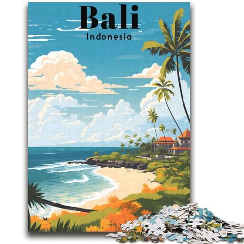Puzzles für Erwachsene 1000 Bali Indonesien Reise-Lernspiele Heimdekoration Lernspiel für Geburtstag, Weihnachten (Größe 38x52cm) von NCVAZHASO