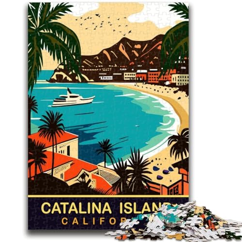 Puzzles für Erwachsene 1000 Catalina Island, Kalifornien, Lernspiele, Heimdekoration, Lernspiel für Geburtstag, Weihnachten (Größe 38x26cm) von NCVAZHASO