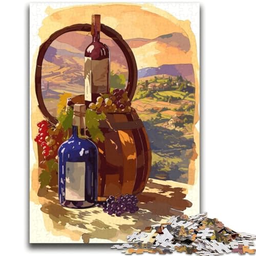 Puzzles für Erwachsene 1000 Herbst im Weinberg, Kalifornien, Lernspiele, Heimdekoration, Lernspiel für Geburtstag, Weihnachten (Größe 38x52cm) von NCVAZHASO
