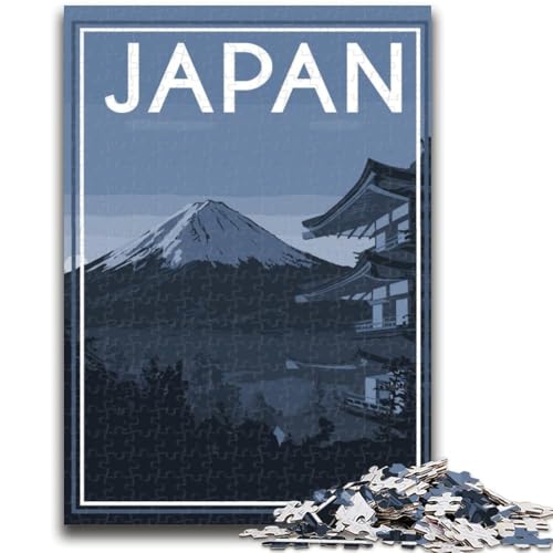 Puzzles für Erwachsene 1000 Japan Travel Art Mount Lernspiele Heimdekoration Lernspiel für Geburtstag, Weihnachten (Größe 38x26cm) von NCVAZHASO