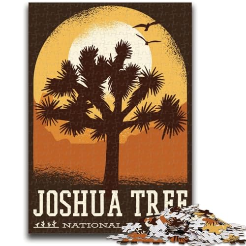 Puzzles für Erwachsene 1000 Joshua Tree Lernspiele Heimdekoration Lernspiel für Geburtstag, Weihnachten (Größe 38x26cm) von NCVAZHASO