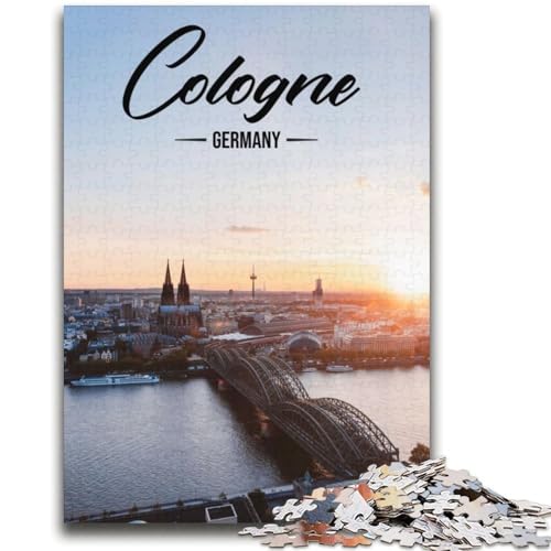 Puzzles für Erwachsene 1000 Köln Lernspiele Heimdekoration Lernspiel für Geburtstag, Weihnachten (Größe 38x52cm) von NCVAZHASO
