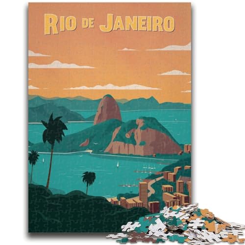 Puzzles für Erwachsene 1000 Rio De Janeiro Lernspiele Heimdekoration Lernspiel für Geburtstag, Weihnachten (Größe 50x70cm) von NCVAZHASO