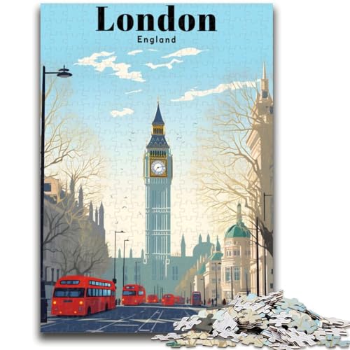 Puzzles für Erwachsene und Jugendliche, 1000 Teile, London, England, Reise, Lernspiel, Herausforderung, Spielzeug, Wanddekoration, einzigartige Geburtstags (Größe 50x70cm) von NCVAZHASO