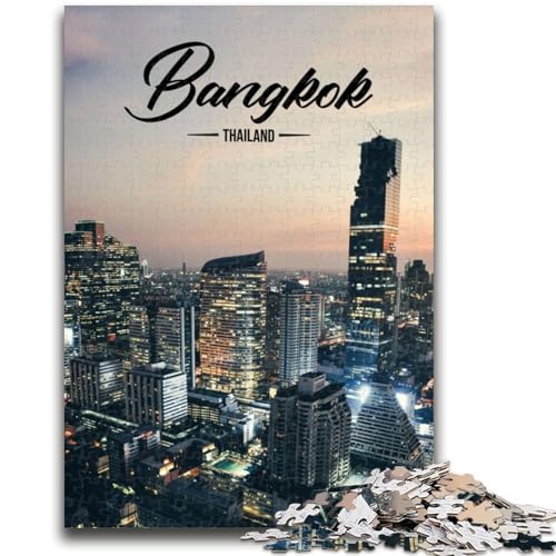 Puzzles für Erwachsene und Jugendliche, 1000-teiliges Puzzle Bangkok für 14+, schwierig zu vervollständigen, Aber lustiges und humorvolles Geburtstagsgeschenk (Größe 50x70cm) von NCVAZHASO