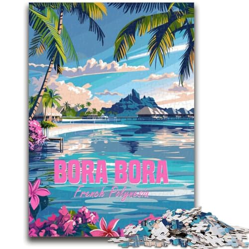 Puzzles für Erwachsene und Jugendliche, Puzzle Bora Bora, Französisch-Polynesien, anspruchsvolles Spiel und Lernspiel für die ganze Familie zum Geburtstag, Weihnachten (Größe 50x70cm) von NCVAZHASO
