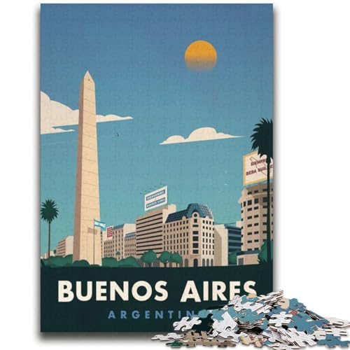 Puzzles für Erwachsene und Jugendliche, Puzzle Buenos Aires, anspruchsvolles Spiel und Lernspiel für die ganze Familie zum Geburtstag, Weihnachten (Größe 38x52cm) von NCVAZHASO