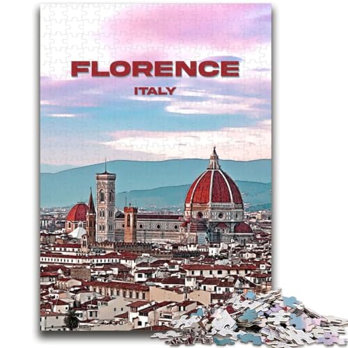 Puzzles für Erwachsene und Jugendliche, Puzzle Florenz, Stadt, Italien, Reise, anspruchsvolles Spiel und Lernspiel für die ganze Familie zum Geburtstag, Weihnachten (Größe 38x26cm) von NCVAZHASO