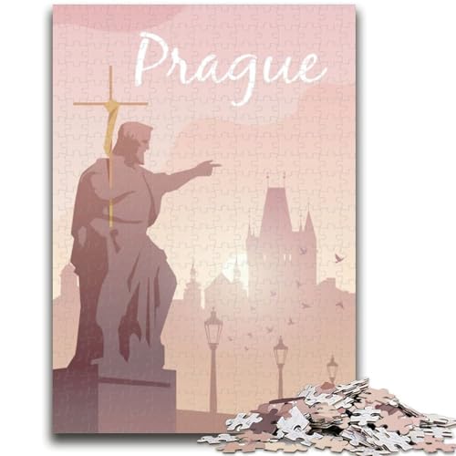 Puzzles für Erwachsene und Jugendliche, Puzzle Prag, anspruchsvolles Spiel und Lernspiel für die ganze Familie zum Geburtstag, Weihnachten (Größe 38x26cm) von NCVAZHASO