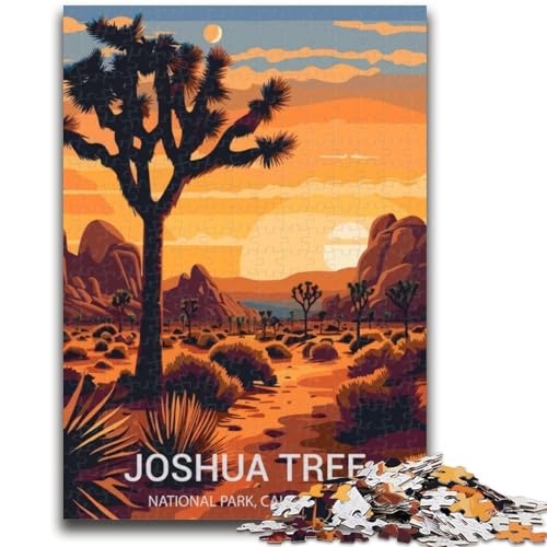 Puzzles für Erwachsene und Teenager, Joshua Tree Nationalpark, anspruchsvolles Spiel und Lernspiel für die ganze Familie zum Geburtstag, Weihnachten (Größe 38x26cm) von NCVAZHASO