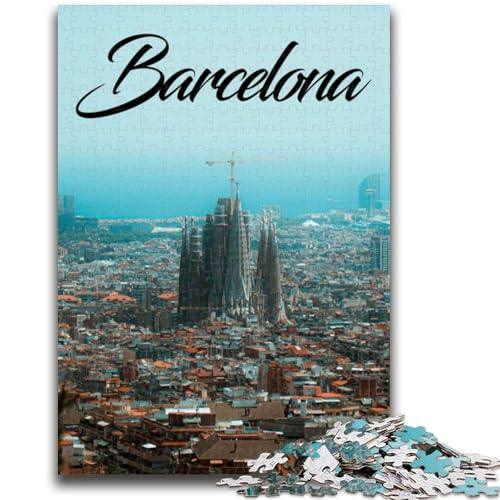 Puzzles für Erwachsene und Teenager, Puzzle Barcelona für 14+, einzigartiges Herausforderungsspiel, Familienspiele, Weihnachts- und Geburtstagsgeschenke (Größe 50x70cm) von NCVAZHASO