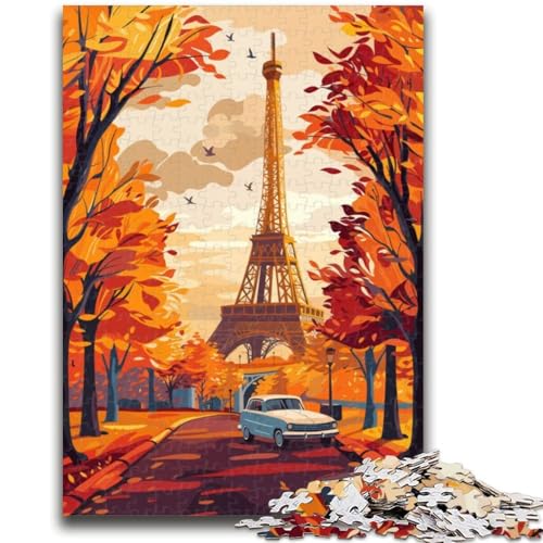 Puzzles für Erwachsene und Teenager, Puzzle Eiffelturm, Herbst, anspruchsvolles Spiel und Lernspiel für die ganze Familie zum Geburtstag, Weihnachten (Größe 50x70cm) von NCVAZHASO
