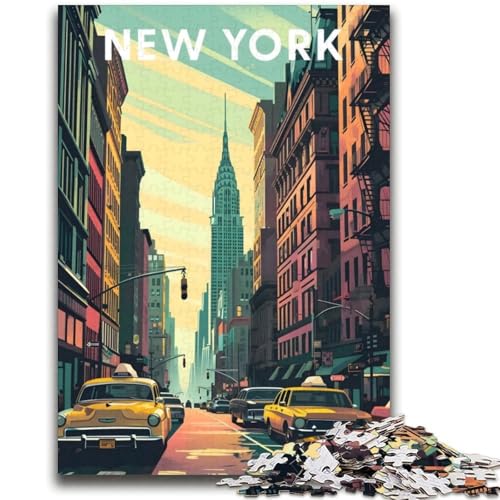 Puzzles für Erwachsene und Teenager, Puzzle New York City, anspruchsvolles Spiel und Lernspiel für die ganze Familie zum Geburtstag, Weihnachten (Größe 38x52cm) von NCVAZHASO