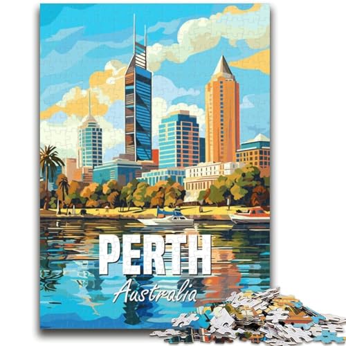 Puzzles für Erwachsene und Teenager, Puzzle Perth, Australien, anspruchsvolles Spiel und Lernspiel für die ganze Familie zum Geburtstag, Weihnachten (Größe 38x26cm) von NCVAZHASO