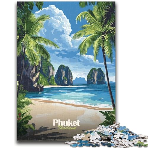 Puzzles für Erwachsene und Teenager, Puzzle Phuket Thailand Beach, anspruchsvolles Spiel und Lernspiel für die ganze Familie zum Geburtstag, Weihnachten (Größe 50x70cm) von NCVAZHASO