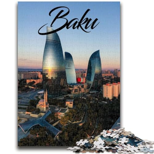 Puzzles für Teenager, 1000 Puzzles, Baku, trainieren Sie Ihr Gehirn und Ihre Hände, Eltern-Kind-Interaktion, für Alter 14+ (Größe 50x70cm) von NCVAZHASO