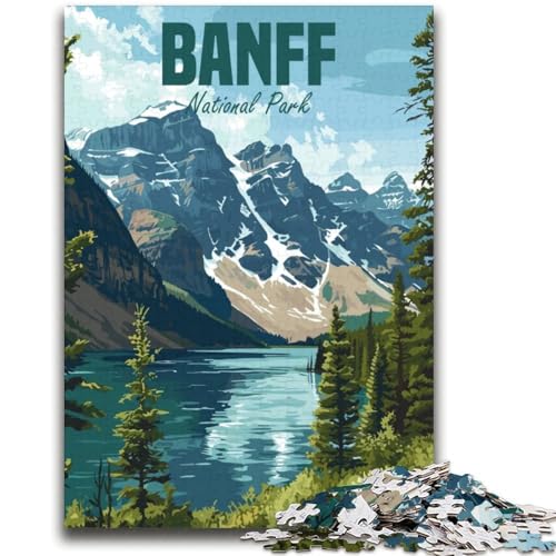 Puzzles für Teenager, 1000 Puzzles, Banff-Nationalpark Trainieren Sie Ihr Gehirn und Ihre Hände Eltern-Kind-Interaktion für Kinder ab 14 Jahren (Größe 38x52cm) von NCVAZHASO