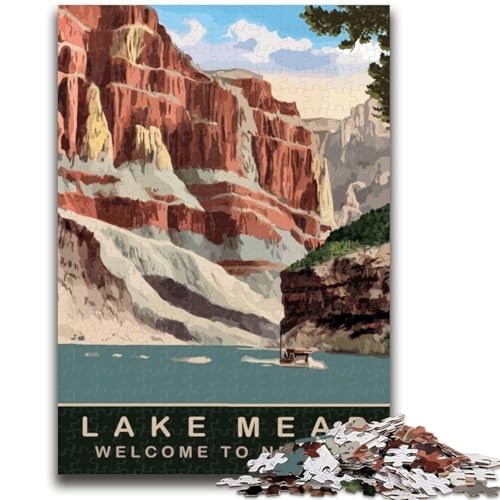 Puzzles für Teenager, 1000 Puzzles, Lake Mead Trainieren Sie Ihr Gehirn und Ihre Hände Eltern-Kind-Interaktion für Kinder ab 14 Jahren (Größe 50x70cm) von NCVAZHASO