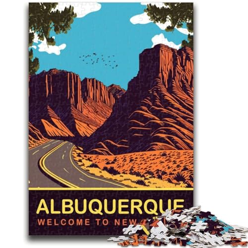 Puzzles für Teenager, 1000 Puzzles, Straße nach Albuquerque Trainieren Sie Ihr Gehirn und Ihre Hände Eltern-Kind-Interaktion für Kinder ab 14 Jahren (Größe 50x70cm) von NCVAZHASO