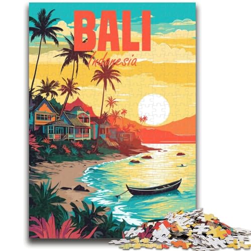 Puzzles für Teenager, 1000 Teile, Bali, Indonesien, helfen dem Gehirn, süchtig machendes Spielzeug zu trainieren, um Geduld zu fördern, Künstlersammlung, bildende Kunst (Größe 38x26cm) von NCVAZHASO