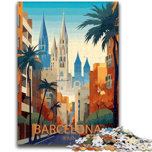 Puzzles für Teenager, 1000 Teile, Barcelona, hilft dem Gehirn, süchtig machendes Spielzeug zu trainieren, um Geduld zu fördern, Künstlersammlung, bildende Kunst (Größe 50x70cm) von NCVAZHASO