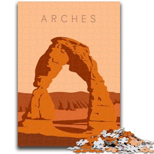 Puzzles für Teenager, 1000-teilige Puzzlebögen, pädagogisches Spielzeug zum Stressabbau, Eltern-Kind-Interaktion für Kinder ab 14 Jahren (Größe 50x70cm) von NCVAZHASO