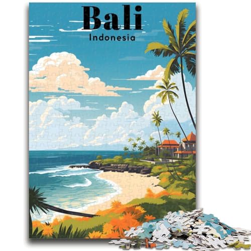 Puzzles für Teenager, 1000-teiliges Puzzle, Bali, Indonesien, Reise, pädagogisches Spielzeug zum Stressabbau, Eltern-Kind-Interaktion für Kinder ab 14 Jahren (Größe 50x70cm) von NCVAZHASO