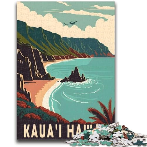 Puzzles für Teenager, 1000-teiliges Puzzle, Kauai, Hawaii, Reise, anspruchsvolles Spiel und Familienspiel, Wanddekoration, einzigartige Geburtstags (Größe 50x70cm) von NCVAZHASO