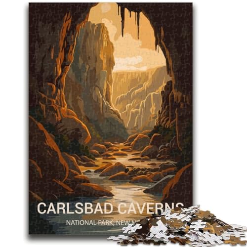 Puzzles für Teenager, 1000-teiliges Puzzle Carlsbad Caverns, anspruchsvolles Spiel und Familienspiel, Wanddekoration, einzigartige Geburtstags (Größe 50x70cm) von NCVAZHASO