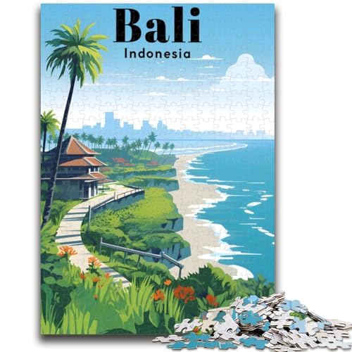 Puzzles für Teenager, Bali, Indonesien, Reise, Gehirnintelligenz-Herausforderung, süchtig machendes Spielzeug, Geburtstagsgeschenk, Geschenke, Wandkunst (Größe 50x70cm) von NCVAZHASO