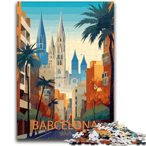 Puzzles für Teenager, Barcelona, geeignet für Kinder ab 14 Jahren, Familienspiele, tolle Geschenke für die ganze Familie (Größe 38x26cm) von NCVAZHASO