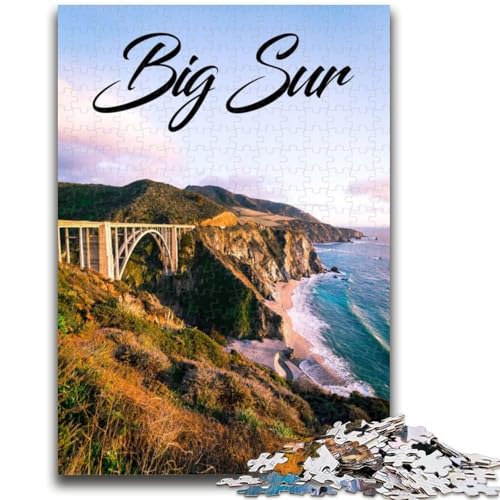 Puzzles für Teenager, Big Sur, geeignet für Kinder ab 14 Jahren, Familienspiele, tolle Geschenke für die ganze Familie (Größe 50x70cm) von NCVAZHASO