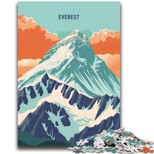 Puzzles für Teenager, Everest Majesty, Herausforderung für die Gehirnintelligenz, süchtig machendes Spielzeug, Geburtstagsgeschenk, Geschenke, Wandkunst (Größe 50x70cm) von NCVAZHASO
